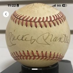 Mickey Mantle/ Whitey Ford Signed Baseball