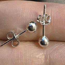 💛18k Stud Ball Earrings