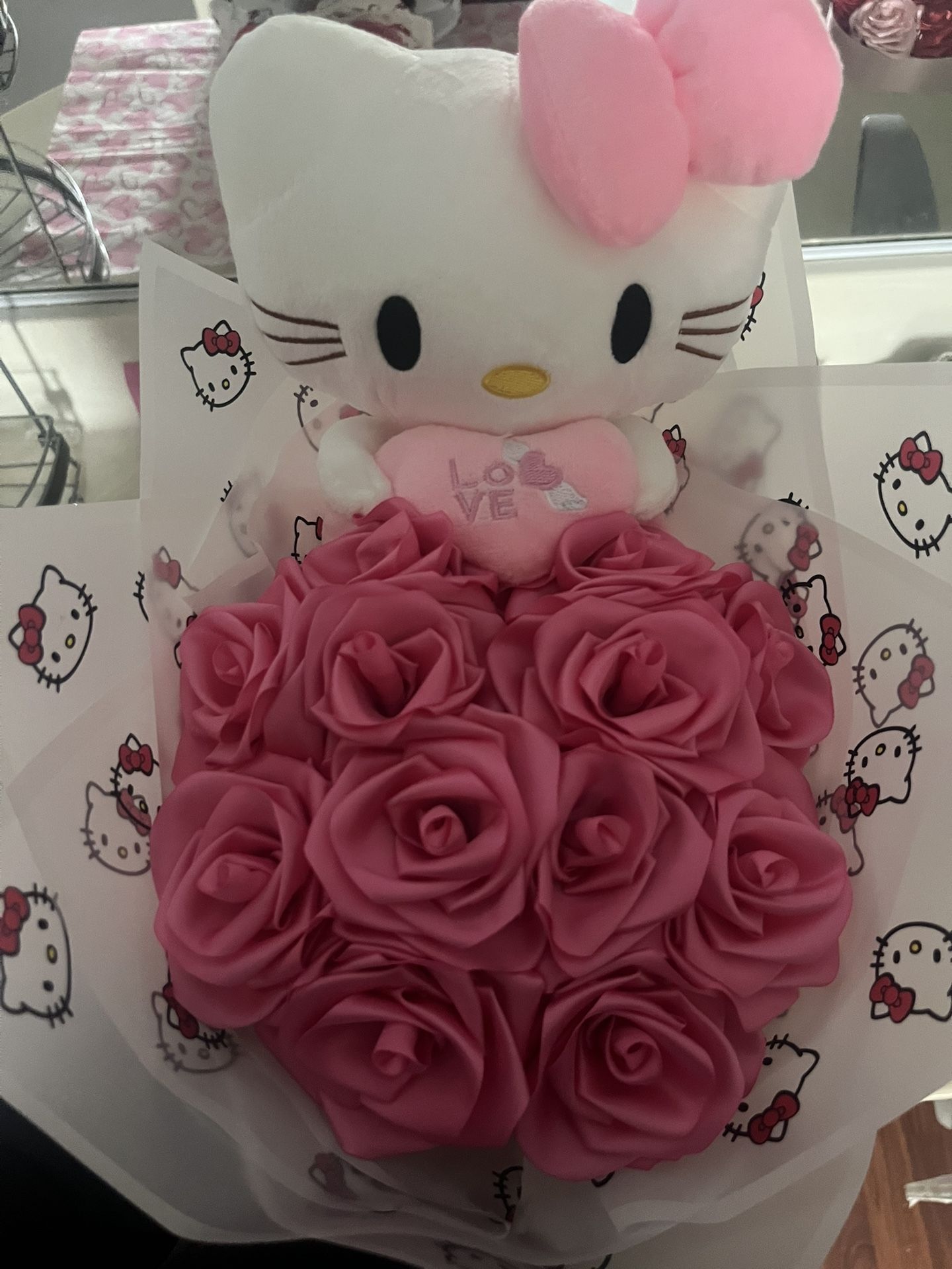 12ct Eternal Hello Kitty Roses