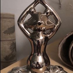 Silver Deco Frog 