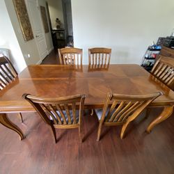 Dining Set For 6 with Buffet Table 