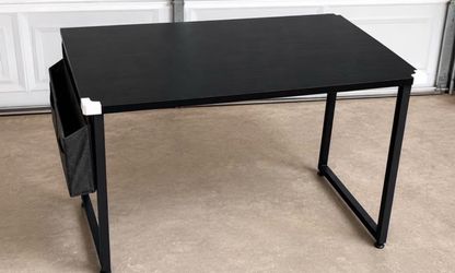 Black Desk with Storage Pocket - $40