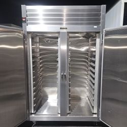 Traulsen Stainless  Interior And Exterior Freezer With  Pan Racks Shelves 