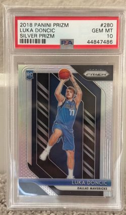 2018-19 Panini Prizm Silver #280 Luka Doncic RC Rookie Card PSA 10 Gem Mint