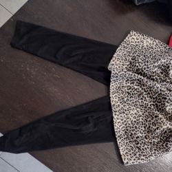 Leopard Ballerina Skirt With Black Leggings 