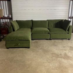 Brand New Liquidation Olive Green Cloud Sectional Couch Delivery available 🚚