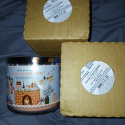 New Bath And Body Works 3 Wick Candles