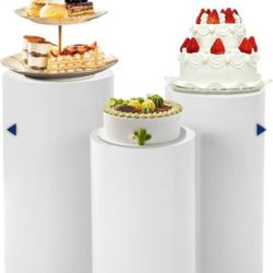 Cylinder Pedestal Stands, 3 Ct.