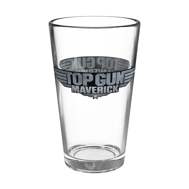 TOP GUN MAVERICK 16OZ GLASS TUMBLER | CLEAR GLASS | ZAK DESIGNS | NEW UNUSED