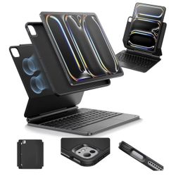 ESR iPad Pro 11 Inch Case with Keyboard (M5/M4, 2025/2024), iPad Pro 11(5th) Keyboard Case with Easy-Set Magnetic Stand