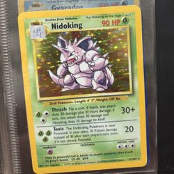 Nidoking 90s Pokémon Card 