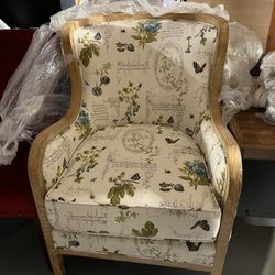 Modern Accent Chair Comfy Single Sofa Chair with Wood