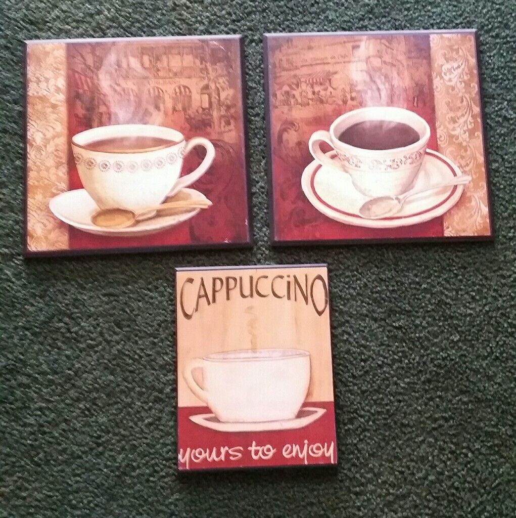 (Pending)3 wood Coffee Plaques