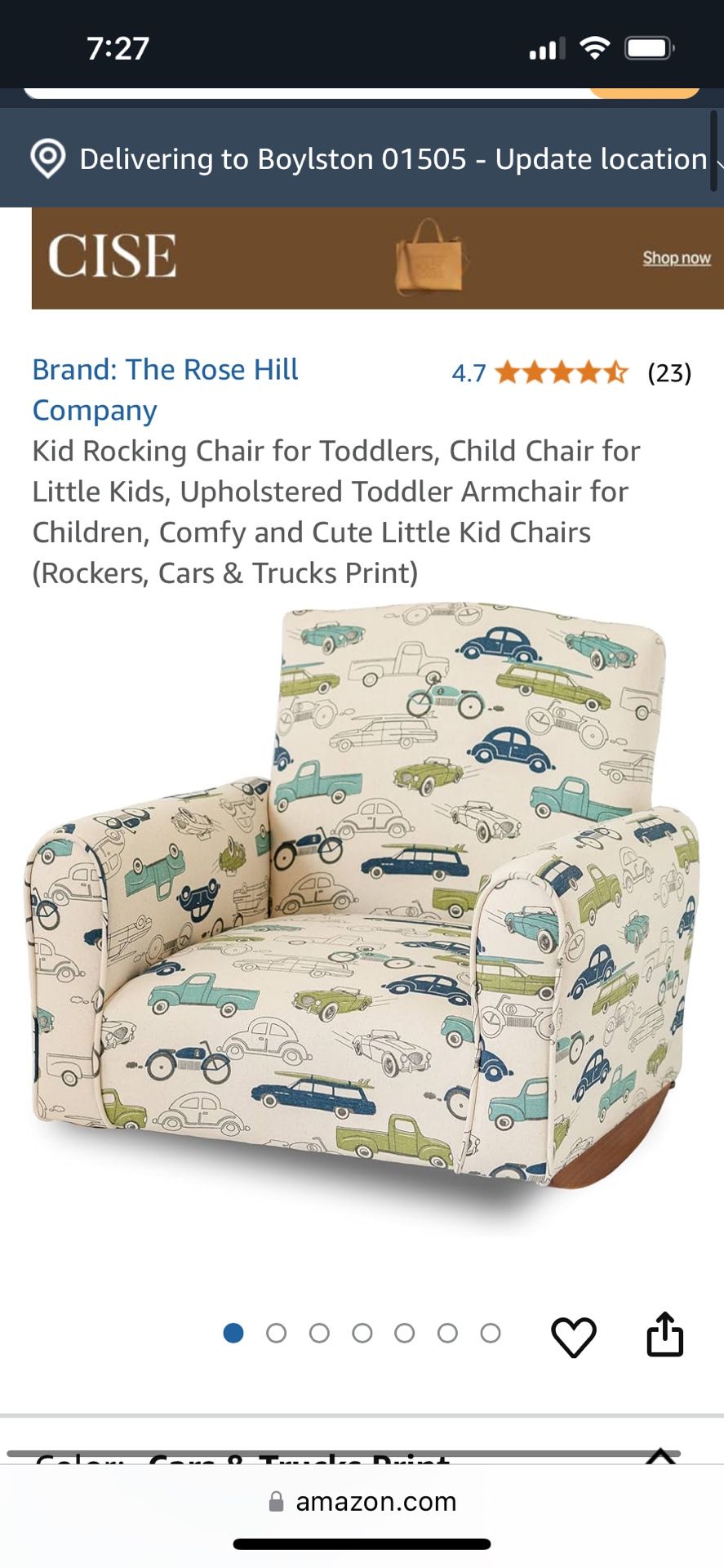 Cars & trucks Toddler Rocking Chair