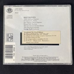 Ludwig Van Beethoven Maestro Symphony No. 9 In D Minor “Choral” CD 4 Tracks The Cleveland Orchestra 1987 CBS (Rare Classical CD!) 