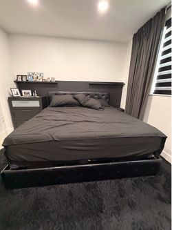Bed without mattress