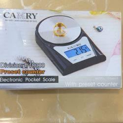 Camry Digital Pocket Scale – Precise for Gold, Jewelry & More – Compact & Accurate!