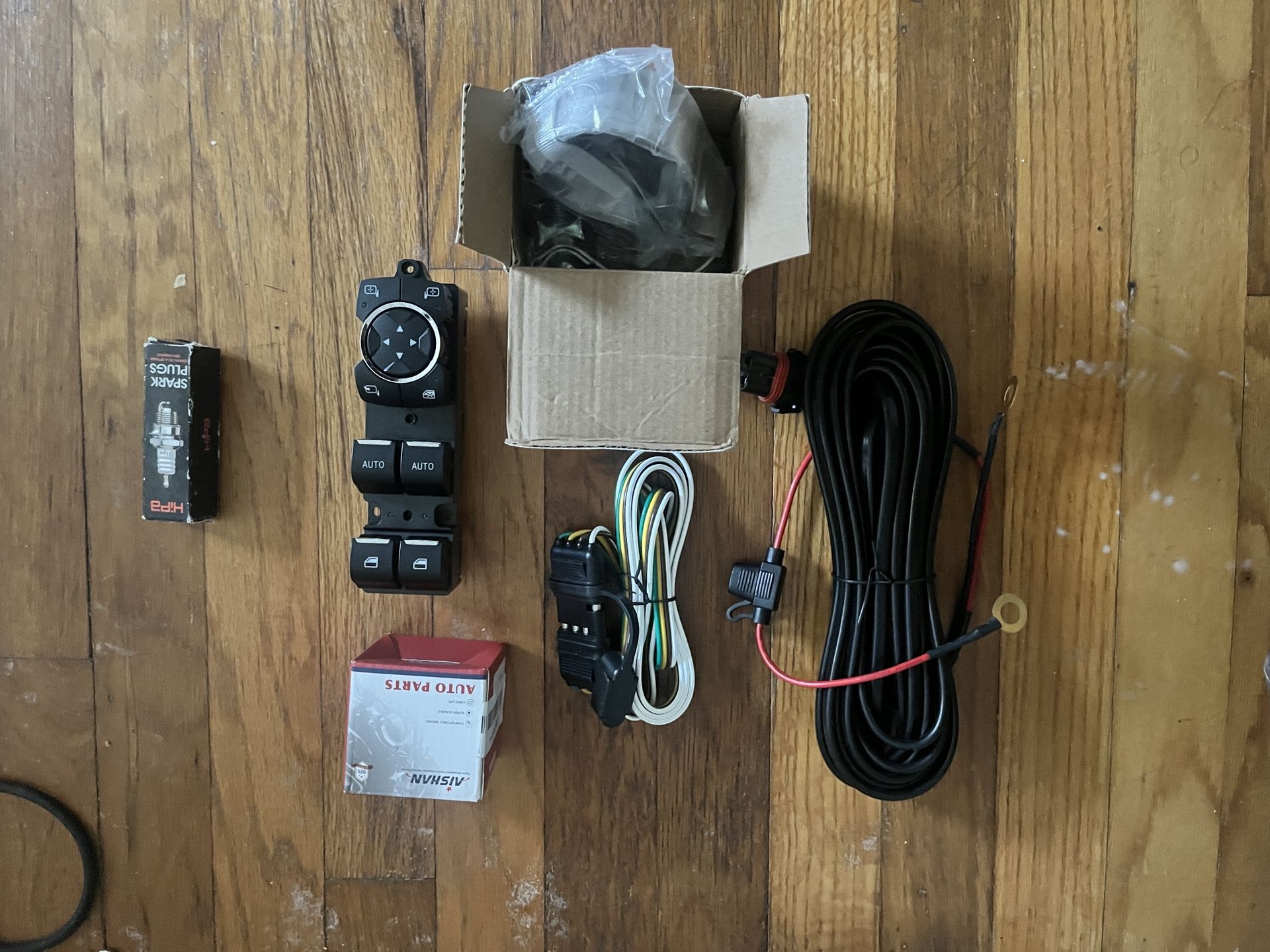 Car Electrical Parts Bundle – Switches, Spark Plugs, Wiring