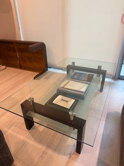 Modern Glass Coffee Table Set