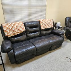 Sofa set 3 +2 +1 (all recline, 3-seater is power).