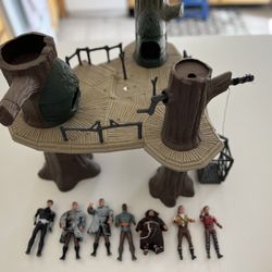 1991 Robin Hood Prince of Thieves Kenner Lot – Sherwood Forest Playset + 8 Figures