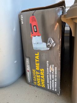 Chicago Electric 18 Gauge Electric Sheet Metal Shears – Model 61737 (In Box)