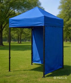 5x5 basic canopy frame and top with 2 walls (1.5 meters x1.5)