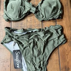 Bikini Set Green Size Small 