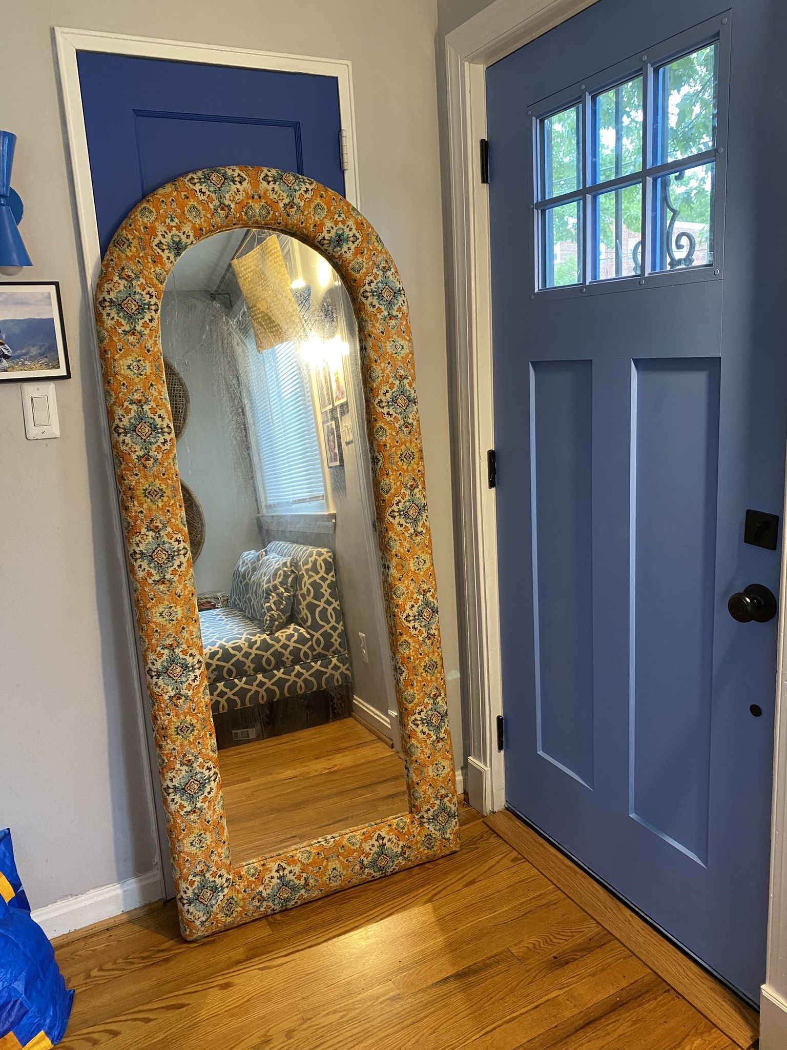 Padded & Decorative Floor mirror 