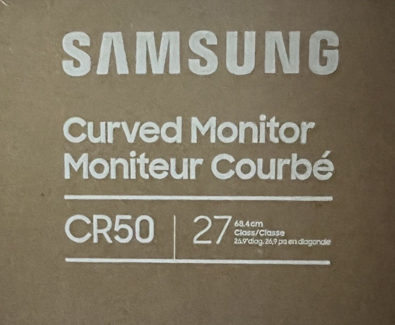 Samsung 27” Curve Monitor — Brand New