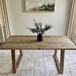 6FT X 3FT Solid Wood Modern Rustic Farmhouse Dining Table