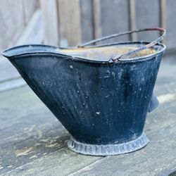 Vintage  Metal Bucket With Handle