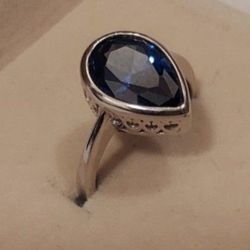  STERLING SILVER 925 SAPPHIRE TURKISH GEMSTONE RINGS 💍 