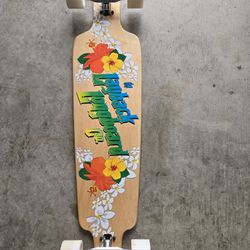 Layback Drip Thru Longboard Skateboard New 