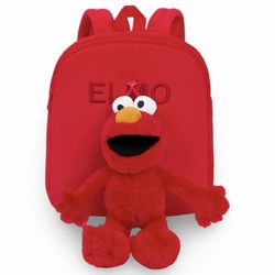 Elmo Toddler Backpack with Removable Plush
