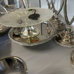Silver Glass Small Platter