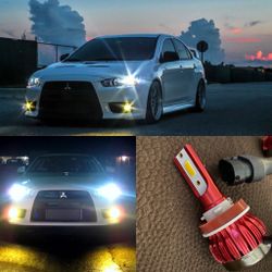 PSX26W 12278 LED Headlight Fog Lights/DRL Upgrade, 6000K Xenon White 12278C1 H28W PWY26W Xtreme Super Bright luces 