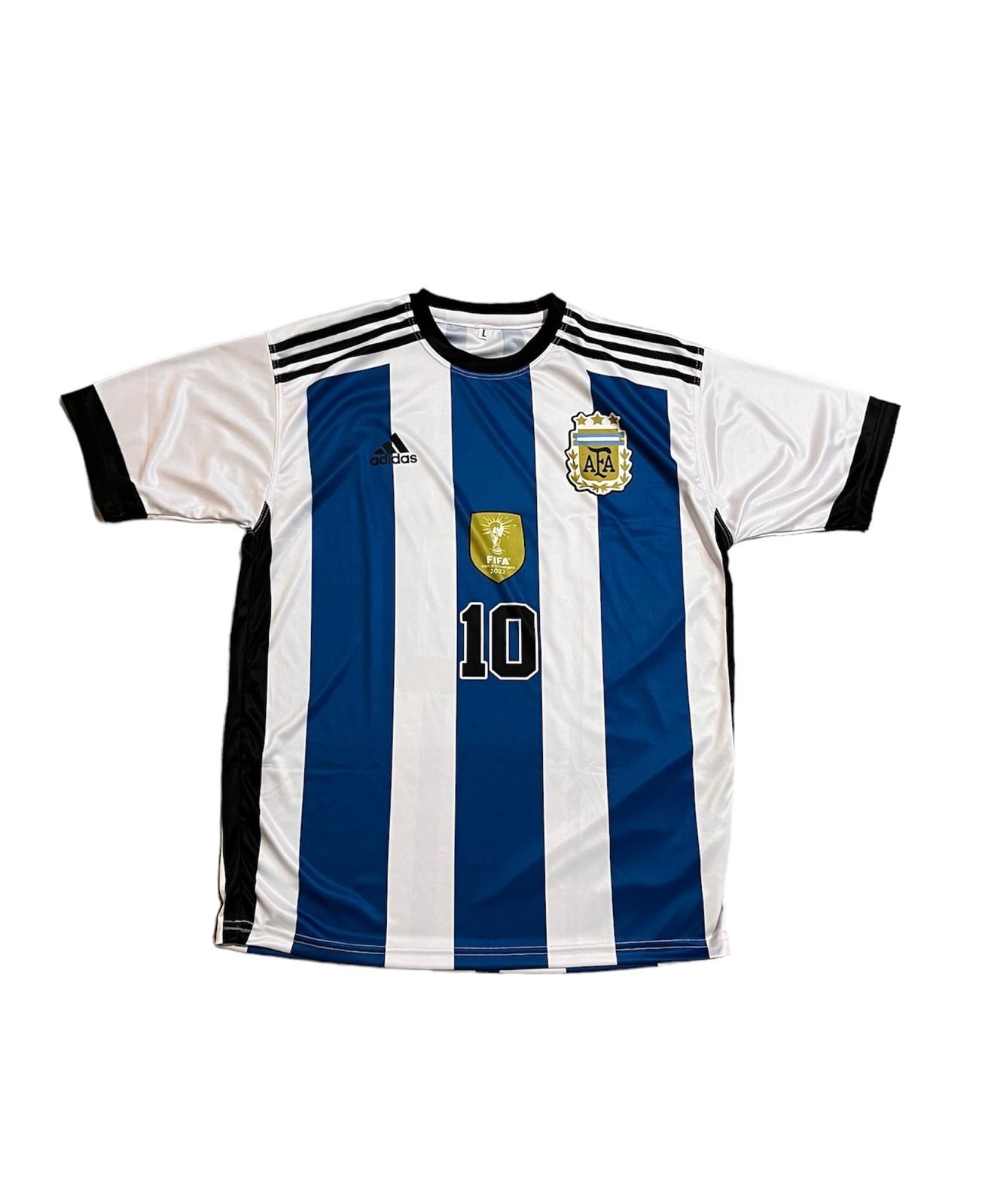 Messi 2022/23 Argentina National Home Kit with World Champion Patch