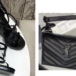 New Wedge Heels And Purse Set  - Inquire About Shoes Size Needed 
