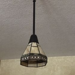 REDECORATING SALE Home Lighting CLASSIC Tiffany-Style STAINED GLASS PENDANT
