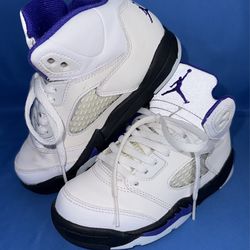 Size 12c Jordan 5 Dark Concord Pre School 440889-141 Air Jordan Retro Kids Niños