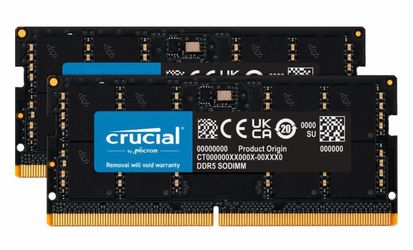 Crucial - 32GB Kit (2x16GB) DDR5 5600MHz C46 SODIMM