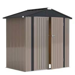 4 ft. W x 6 ft. D Outdoor Storage Metal Shed 