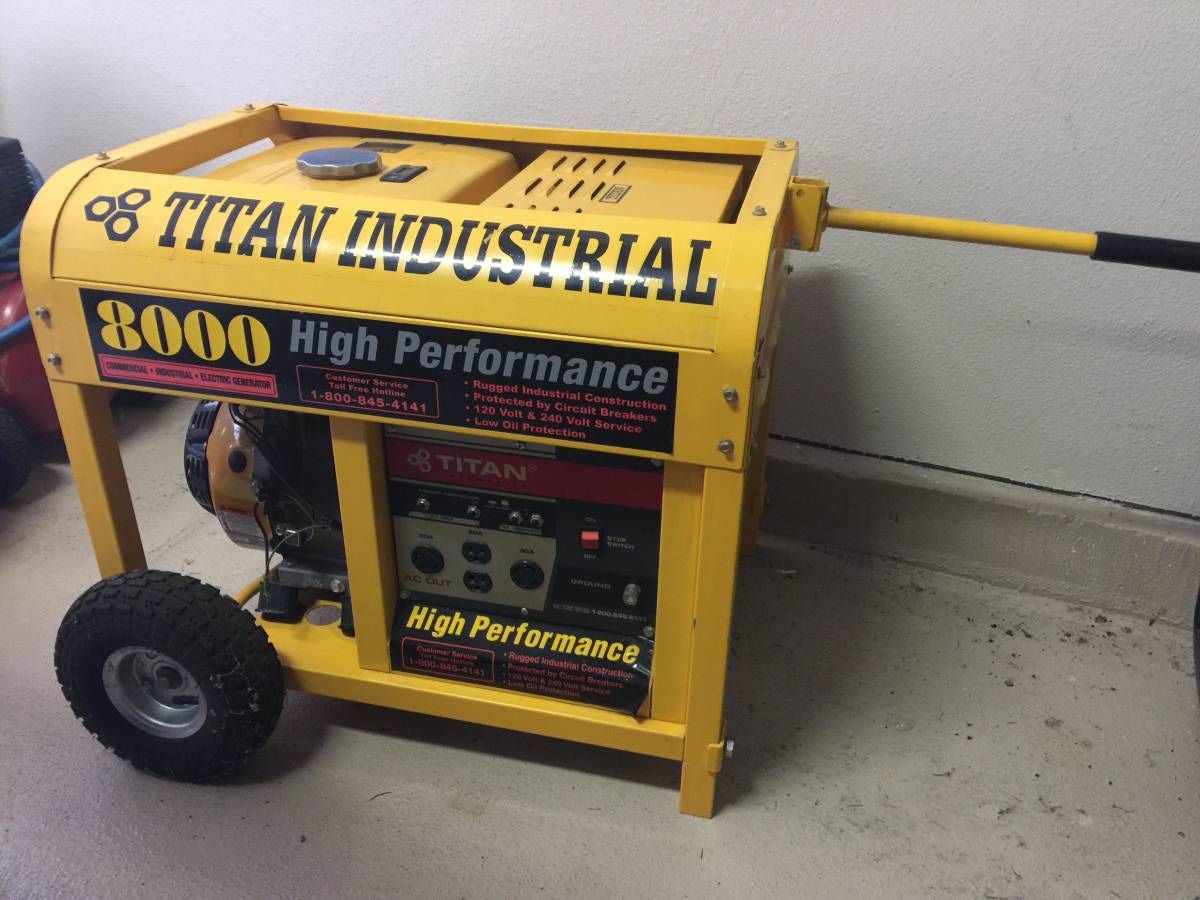 Titan Industrial Generator- Model TG 8000