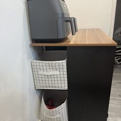 Table With 2 Bar Stools And Storage 