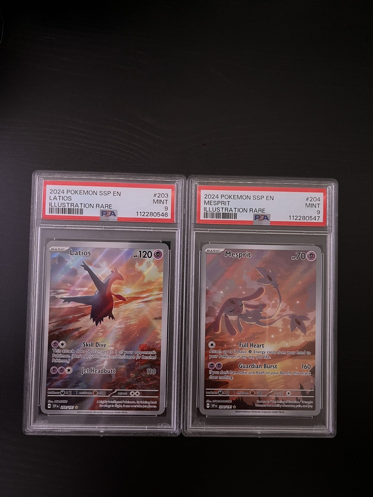 Latios & Mesprit PSA 9