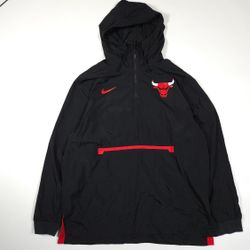 Nike NBA Chicago Bulls Windbreaker Black Men’s Size Medium