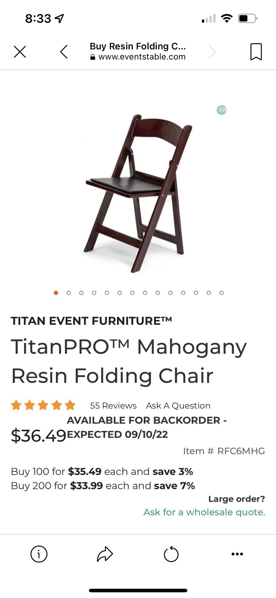 Raisin Folder Chair 