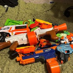 Big Pile Of Nerf Guns