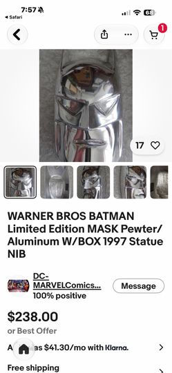 Batman metal mask